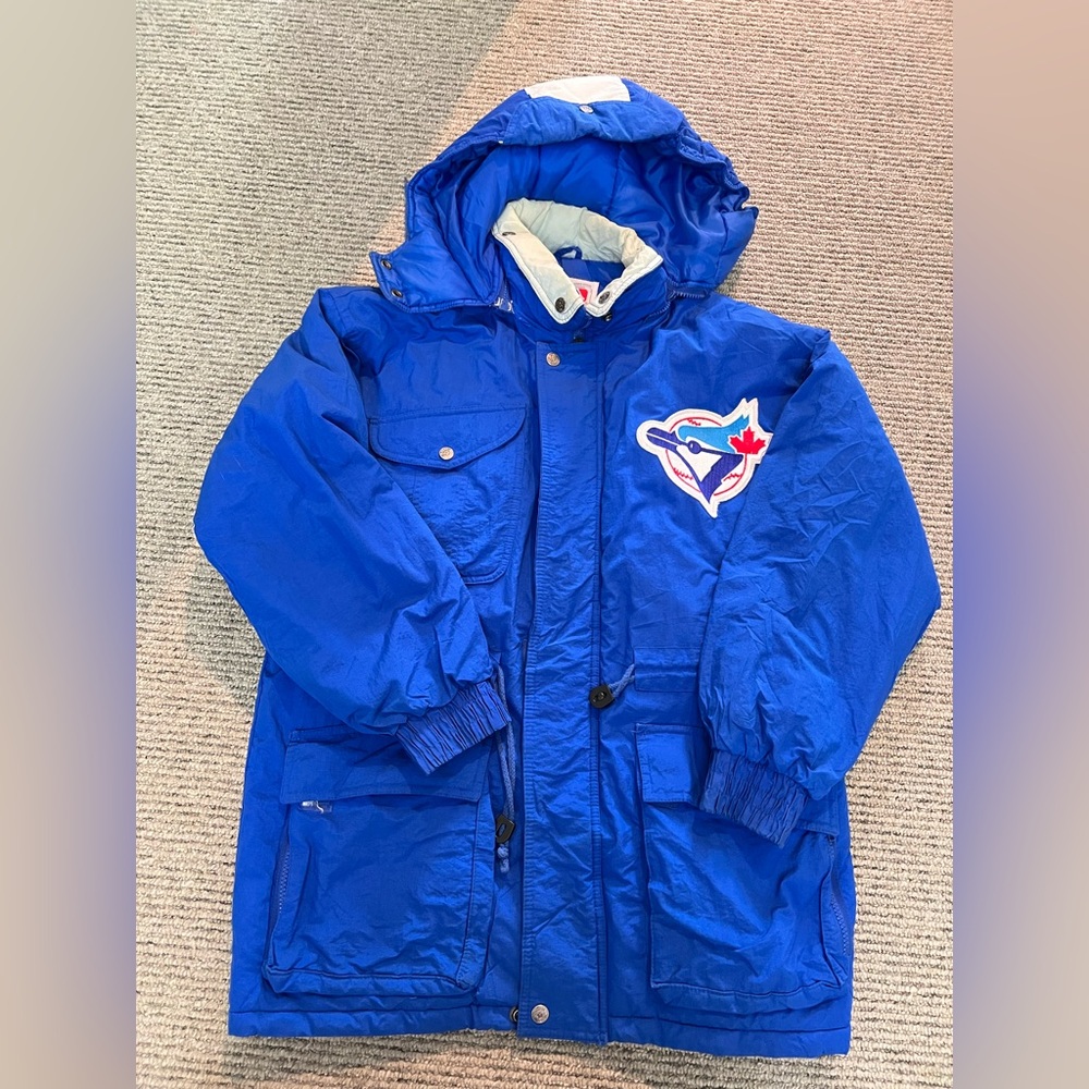 Vintage Kids Toronto Blue Jays Jacket with Logo Large